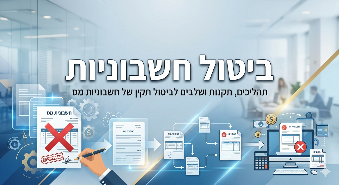 ביטול חשבונית וקבלה דיגיטלית